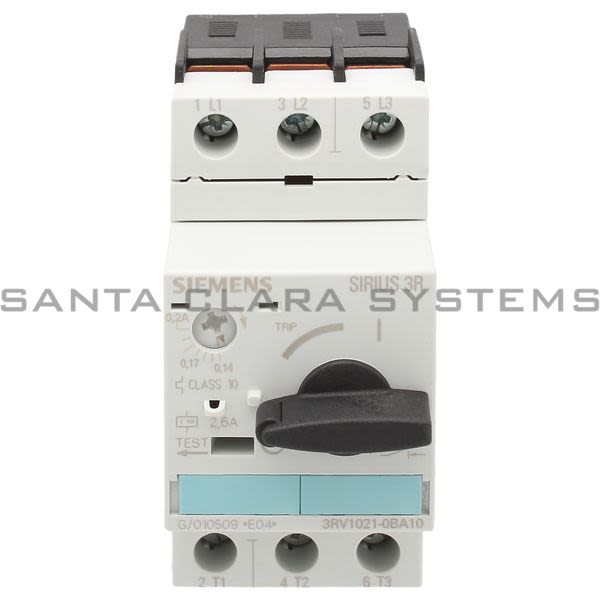 Siemens 3RV1021-0BA10 Motor Starter Protector | Sirius | 3RV1021-0BA10 Product Image