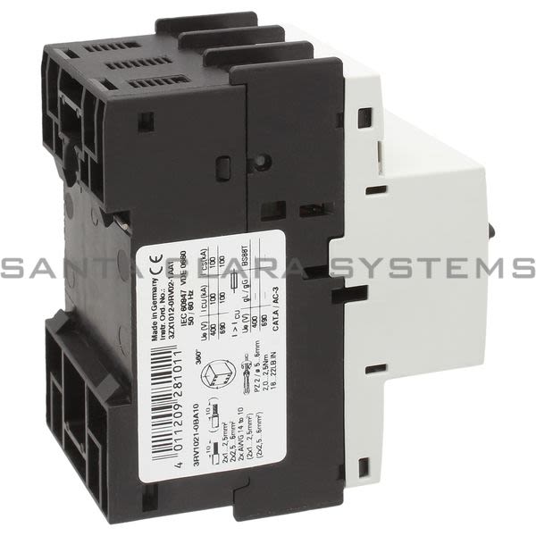 Siemens 3RV1021-0BA10 Motor Starter Protector | Sirius | 3RV1021-0BA10 Product Image