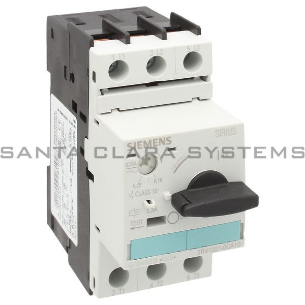 Siemens 3RV1021-0CA10 Motor Starter Protector | Sirius | 3RV1021-0CA10 Product Image