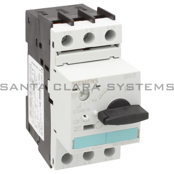 Siemens 3RV1021-0DA10 Motor Starter Protector | Sirius | 3RV1021-0DA10 Product Image