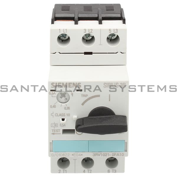 Siemens 3RV1021-0FA10 Motor Starter Protector | Sirius | 3RV1021-0FA10 Product Image