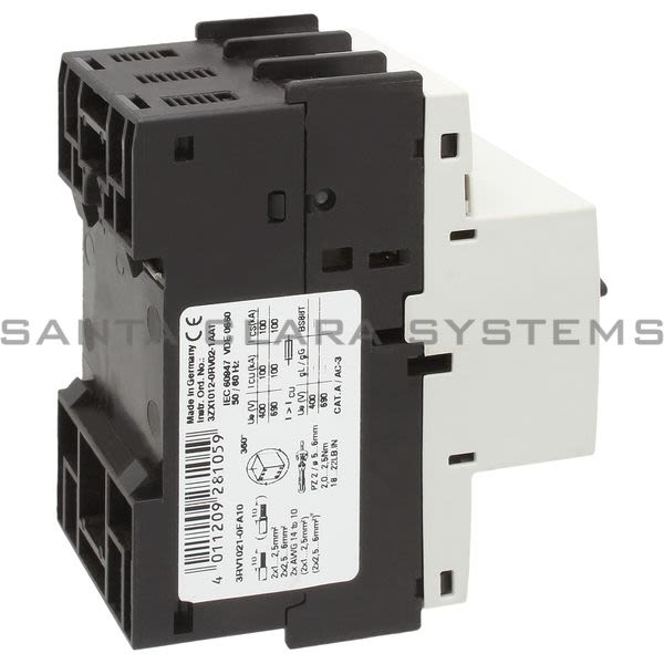 Siemens 3RV1021-0FA10 Motor Starter Protector | Sirius | 3RV1021-0FA10 Product Image