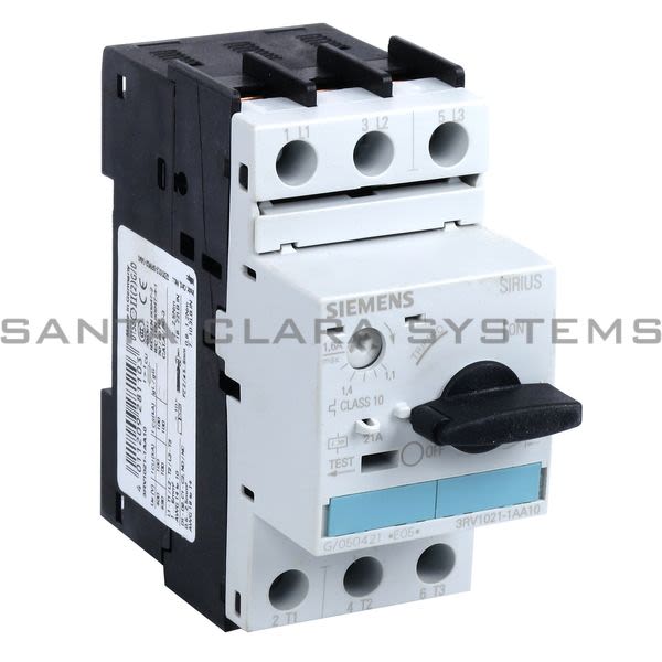 Siemens 3RV1 021-1AA10  Motor Starter Protector | Sirius | 3RV1021-1AA10 Product Image
