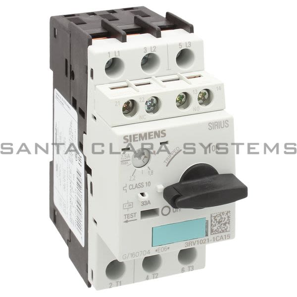 Siemens 3RV1 021-1CA15  Motor Starter Protector Product Image
