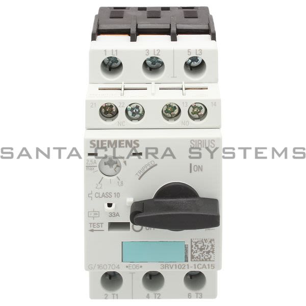 Siemens 3RV1 021-1CA15  Motor Starter Protector Product Image