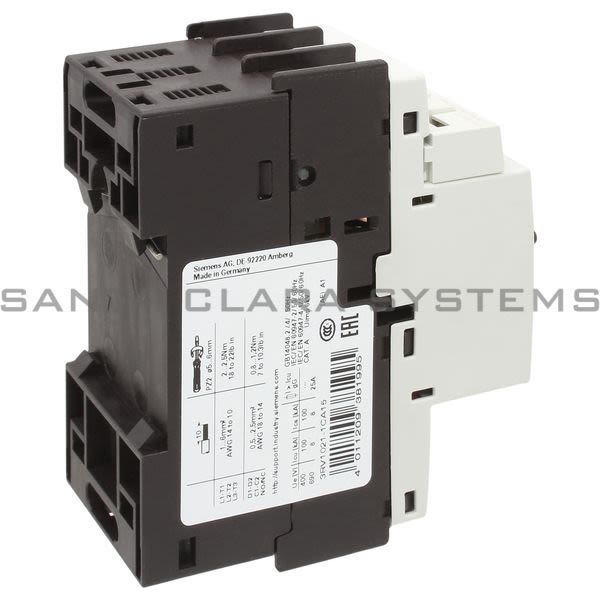 Siemens 3RV1 021-1CA15  Motor Starter Protector Product Image
