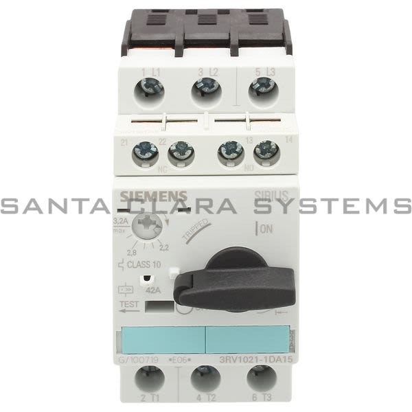 Siemens 3RV1 021-1DA15  Motor Starter Protector | Sirius | 3RV1021-1DA15 Product Image