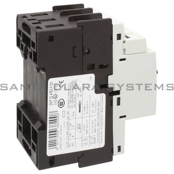 Siemens 3RV1 021-1DA15  Motor Starter Protector | Sirius | 3RV1021-1DA15 Product Image