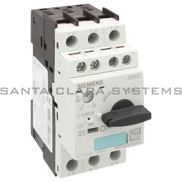 Siemens 3RV1 021-1FA15  Motor Starter Protector | Sirius | 3RV1021-1FA15 Product Image