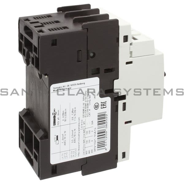 Siemens 3RV1 021-1FA15  Motor Starter Protector | Sirius | 3RV1021-1FA15 Product Image