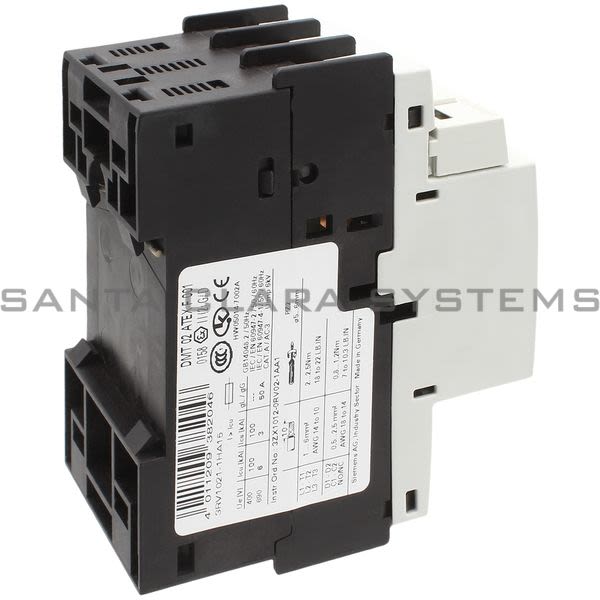 Siemens 3RV1 021-1HA15  Motor Starter Protector Product Image