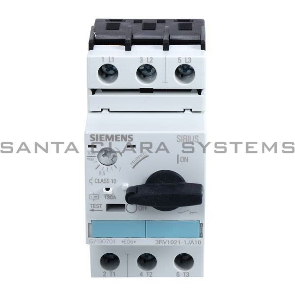 Siemens 3RV1021-1JA10 Motor Starter Protector | Sirius | 3RV1021-1JA10 Product Image