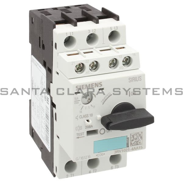 Siemens 3RV1021-4AA15 Motor Starter Protector Product Image