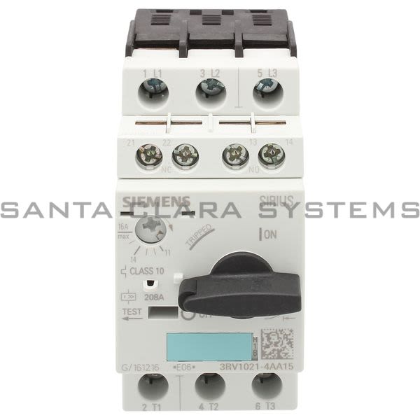 Siemens 3RV1021-4AA15 Motor Starter Protector Product Image