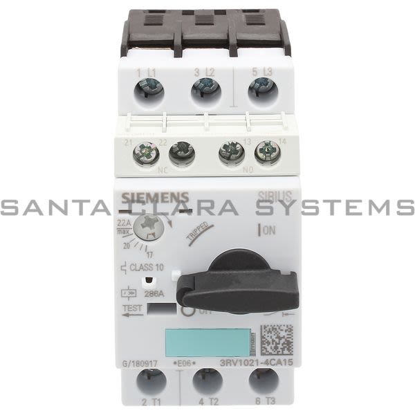 Siemens 3RV1021-4CA15 Motor Starter Protector Product Image
