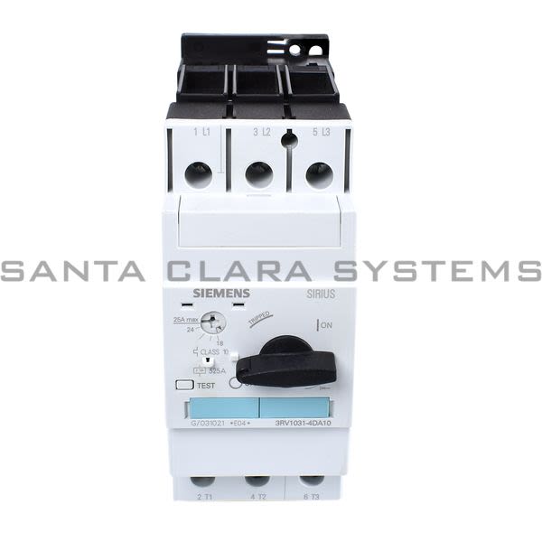 Siemens 3RV1031-4DA10 Motor Starter Protector | Sirius | 3RV1031-4DA10 Product Image