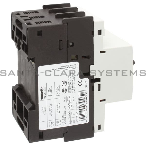Siemens 3RV1421-1GA10 Motor Starter Protector Product Image