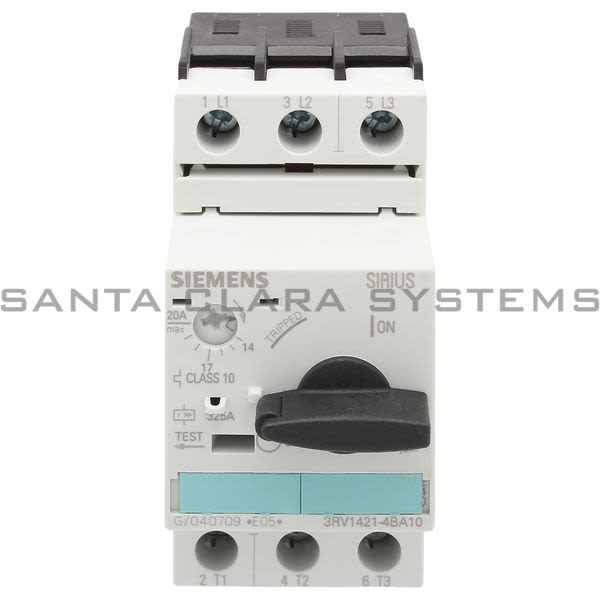 Siemens 3RV1421-4BA10 Motor Starter Protector Product Image