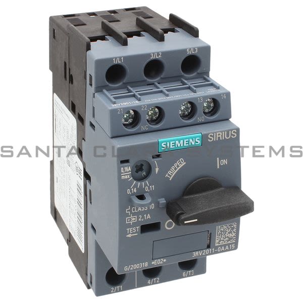 Siemens 3RV2011-0AA15 Motor Starter Protector | Sirius | 3RV2011-0AA15 Product Image