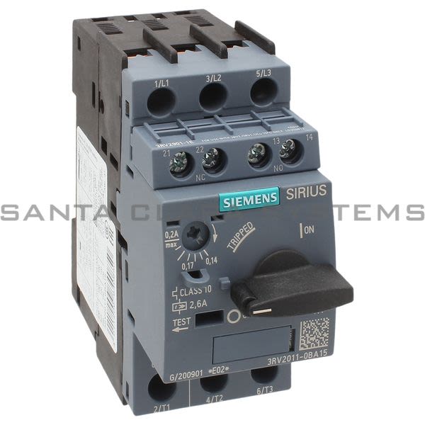 Siemens 3RV2011-0BA15 Motor Starter Protector | Sirius | 3RV2011-0BA15 Product Image