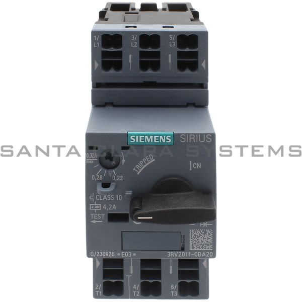 Siemens 3RV2011-0DA20 Motor Starter Protector | Sirius | 3RV2011-0DA20 Product Image