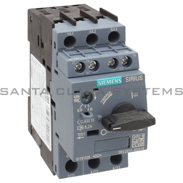 Siemens 3RV2011-0GA15 Motor Starter Protector | Sirius | 3RV2011-0GA15 Product Image