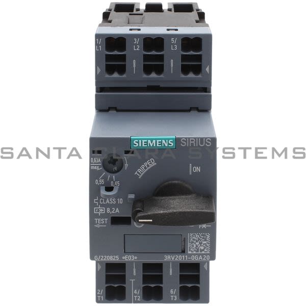 Siemens 3RV2011-0GA20 Motor Starter Protector | Sirius | 3RV2011-0GA20 Product Image