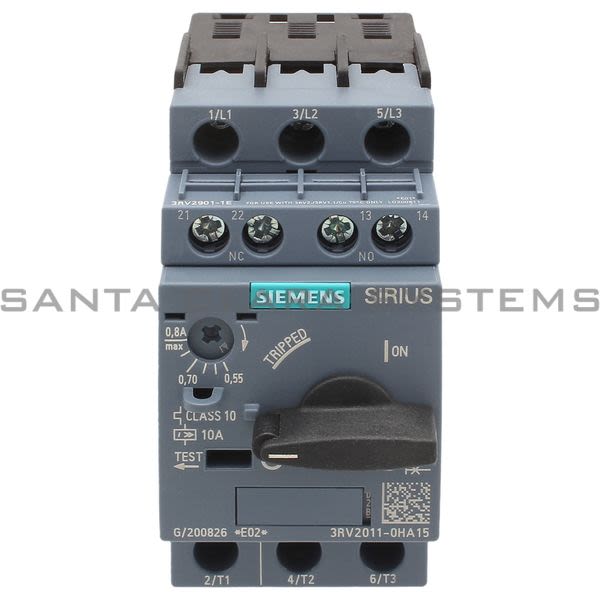 Siemens 3RV2011-0HA15 Motor Starter Protector | Sirius | 3RV2011-0HA15 Product Image