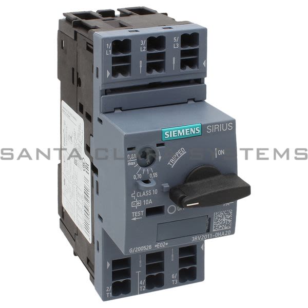 Siemens 3RV2011-0HA20 Motor Starter Protector | Sirius | 3RV2011-0HA20 Product Image