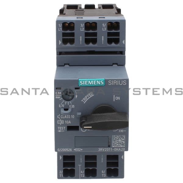 Siemens 3RV2011-0HA20 Motor Starter Protector | Sirius | 3RV2011-0HA20 Product Image