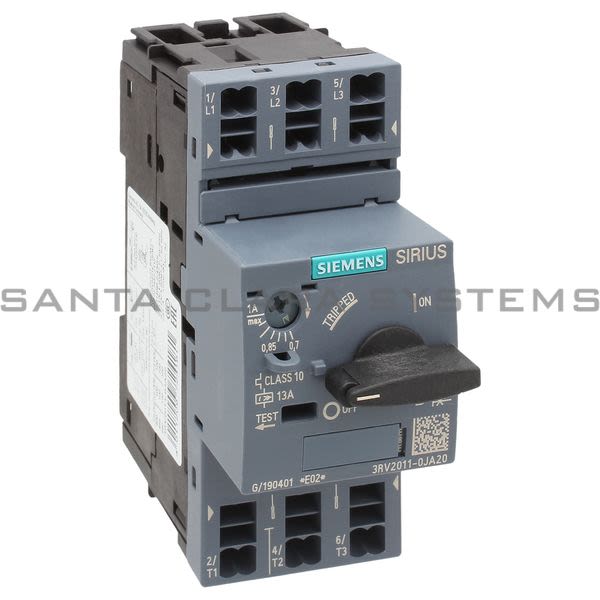 Siemens 3RV2011-0JA20 Motor Starter Protector | Sirius | 3RV2011-0JA20 Product Image