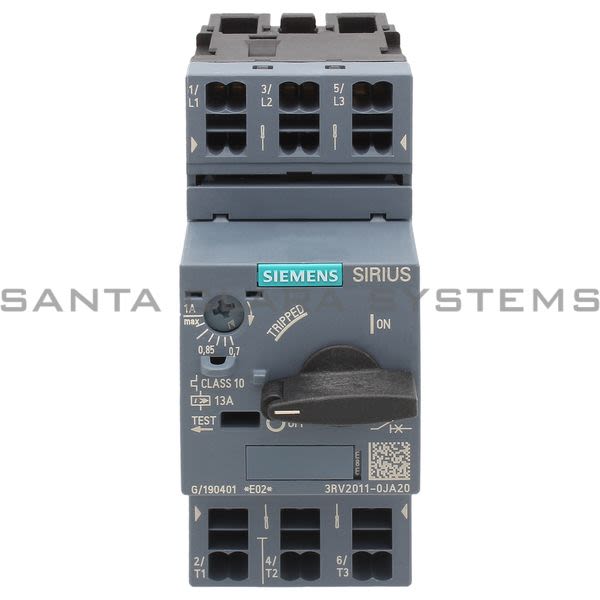 Siemens 3RV2011-0JA20 Motor Starter Protector | Sirius | 3RV2011-0JA20 Product Image