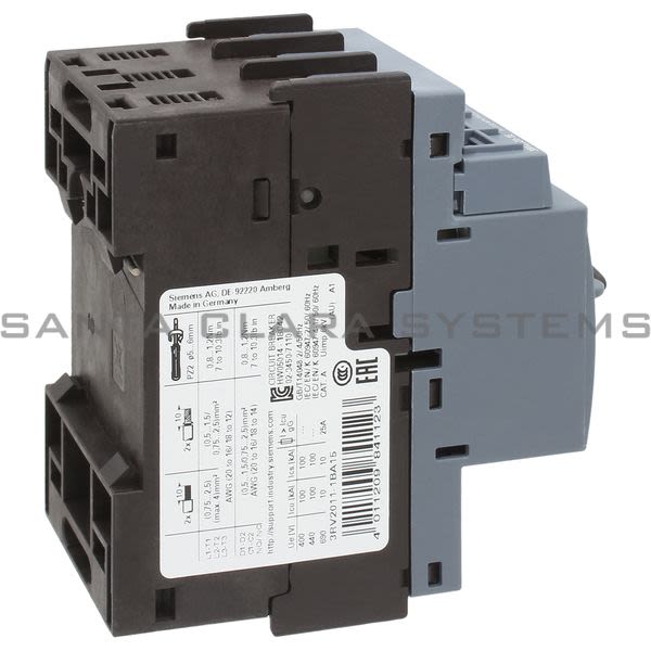 Siemens 3RV2011-1BA15 Motor Starter Protector | Sirius | 3RV2011-1BA15 Product Image