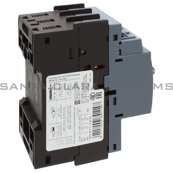 Siemens 3RV2011-1CA15 Motor Starter Protector | Sirius | 3RV2011-1CA15 Product Image