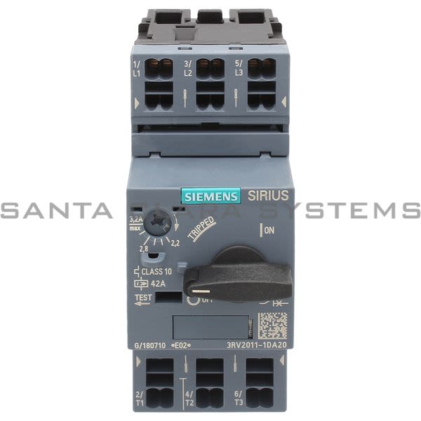 Siemens 3RV2011-1DA20 Motor Starter Protector | Sirius | 3RV2011-1DA20 Product Image