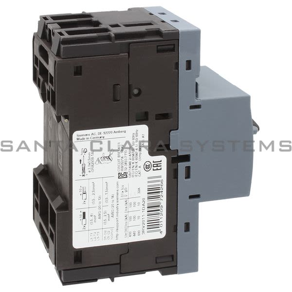 Siemens 3RV2011-1DA20 Motor Starter Protector | Sirius | 3RV2011-1DA20 Product Image