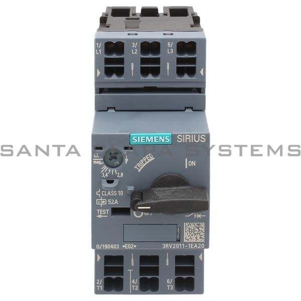 Siemens 3RV2011-1EA20 Motor Starter Protector | Sirius | 3RV2011-1EA20 Product Image