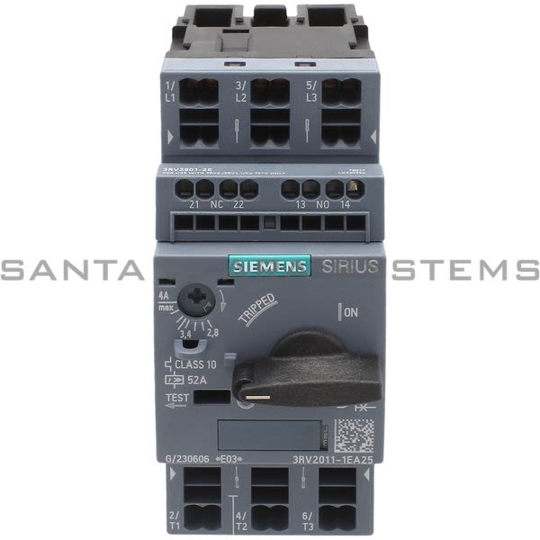Siemens 3RV2011-1EA25 Motor Starter Protector Product Image