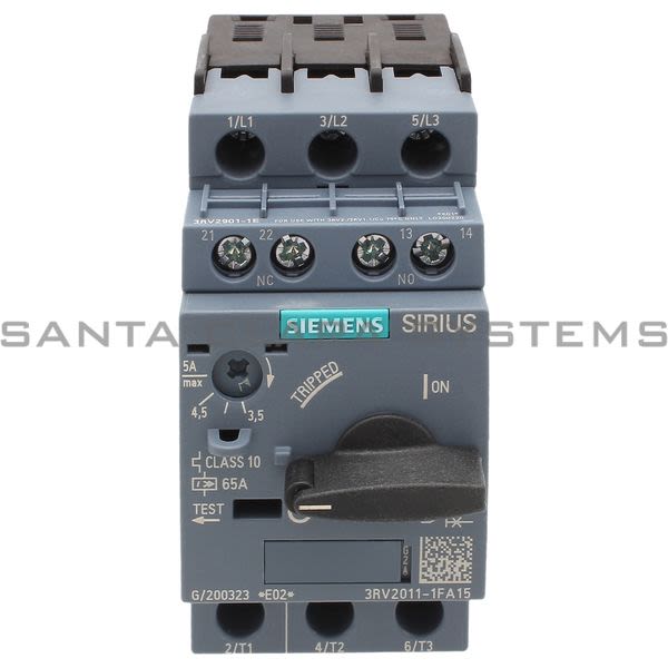 Siemens 3RV2011-1FA15 Motor Starter Protector | Sirius | 3RV2011-1FA15 Product Image
