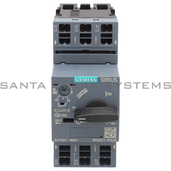Siemens 3RV2011-1FA20 Motor Starter Protector | Sirius | 3RV2011-1FA20 Product Image