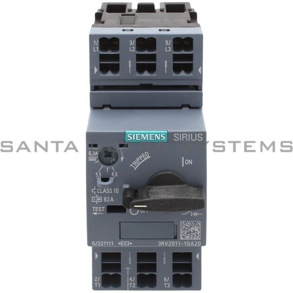 Siemens 3RV2011-1GA20 Motor Starter Protector | Sirius | 3RV2011-1GA20 Product Image
