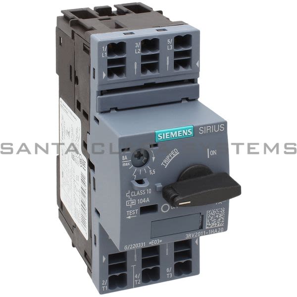 Siemens 3RV2011-1HA20 Motor Starter Protector | Sirius | 3RV2011-1HA20 Product Image