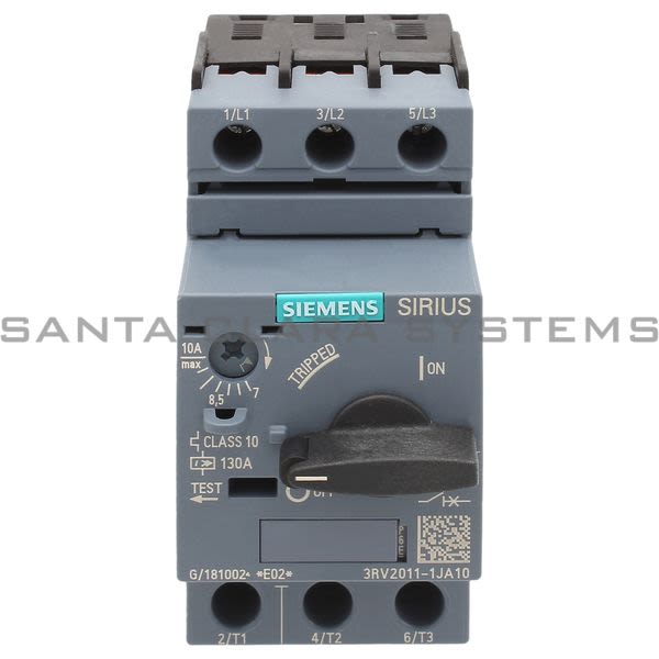 Siemens 3RV2011-1JA10 Motor Starter Protector | Sirius | 3RV2011-1JA10 Product Image