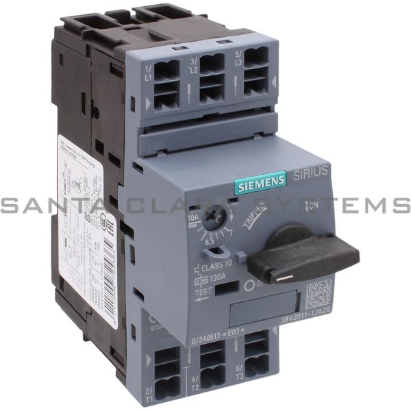 Siemens 3RV2011-1JA20 Motor Starter Protector | Sirius | 3RV2011-1JA20 Product Image