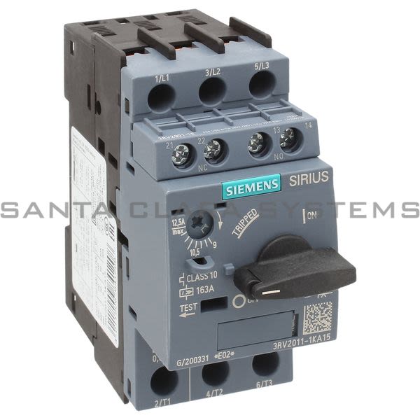Siemens 3RV2011-1KA15 Motor Starter Protector | Sirius | 3RV2011-1KA15 Product Image
