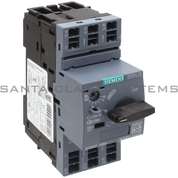 Siemens 3RV2011-4AA20 Motor Starter Protector | Sirius | 3RV2011-4AA20 Product Image