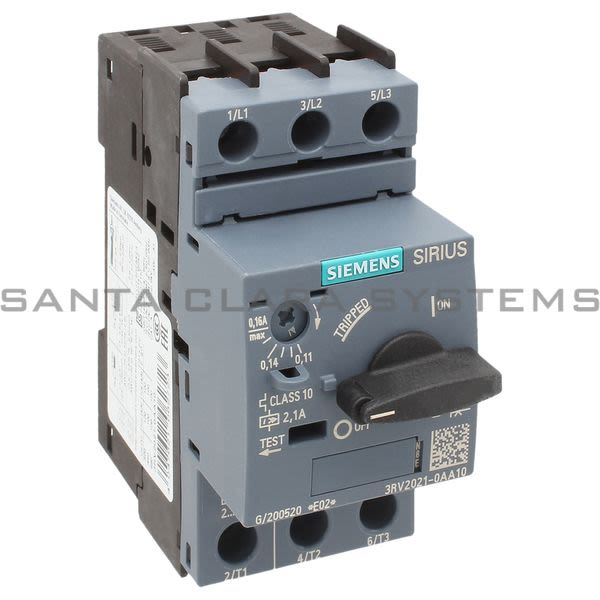 Siemens 3RV2021-0AA10 Motor Starter Protector | 3RV2021-0AA10 Product Image
