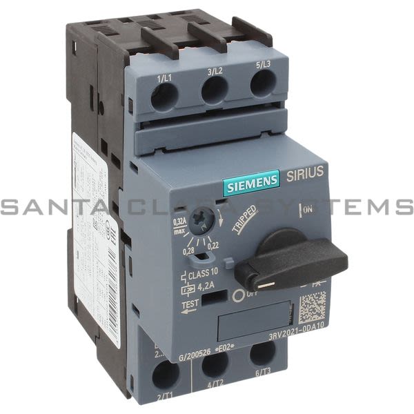 Siemens 3RV2021-0DA10 Motor Starter Protector | 3RV2021-0DA10 Product Image