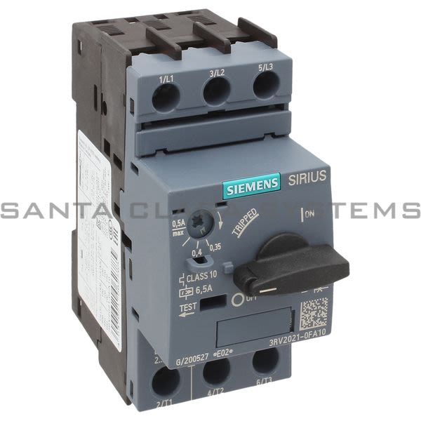 Siemens 3RV2021-0FA10 Motor Starter Protector | 3RV2021-0FA10 Product Image
