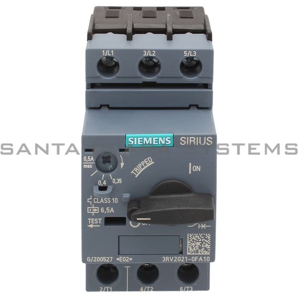 Siemens 3RV2021-0FA10 Motor Starter Protector | 3RV2021-0FA10 Product Image